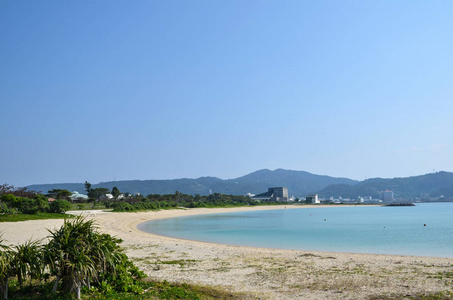 热带 天空 太阳 海景 冲绳 旅游业 阳光 绿松石 海滩