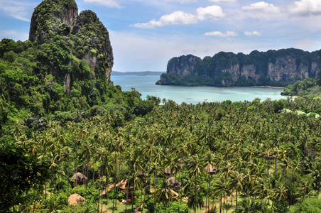 旅游业 太阳 海洋 放松 目的地 风景 夏天 悬崖 自然