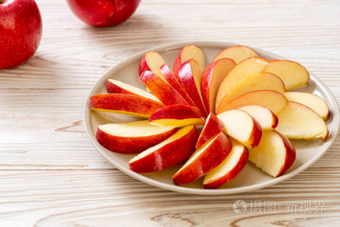 新鲜苹果片照片-正版商用图片295h55-摄图新视界
