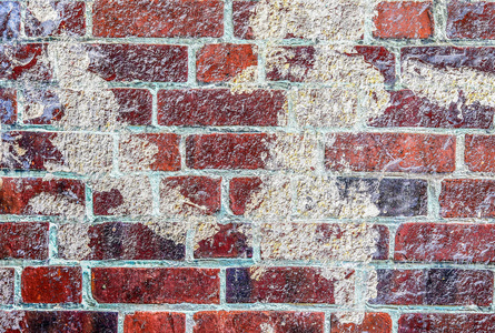 老化 破裂 建筑学 被遗弃的 砖墙 颜色 建筑 混凝土 砌砖工程