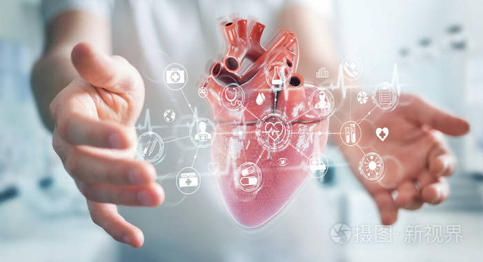 利用数字x射线对人体心脏进行全息扫描投影