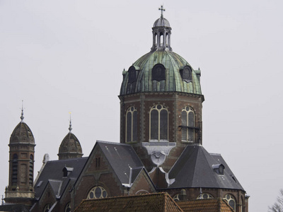 荷兰 尖塔 假日 港口 窗口 舷窗 房屋 教堂 建筑 窗格
