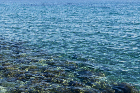 纹理 晶体 透明的 海蓝宝石 阳光 荡漾 绿松石 塞浦路斯