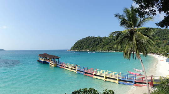 天堂 旅行 天空 自然 放松 绿松石 泻湖 美丽的 马来西亚