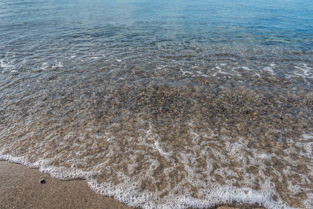 海岸线。