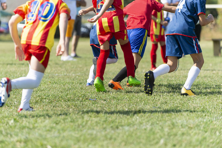 soccer football players  team competition in the sport stadium 