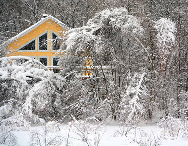 场景 村庄 自然 美丽的 天空 冬天 建筑 寒冷的 国家