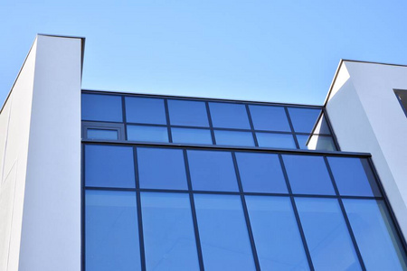 市中心 玻璃 投资 窗格 管理 建筑 透明的 经济 外观