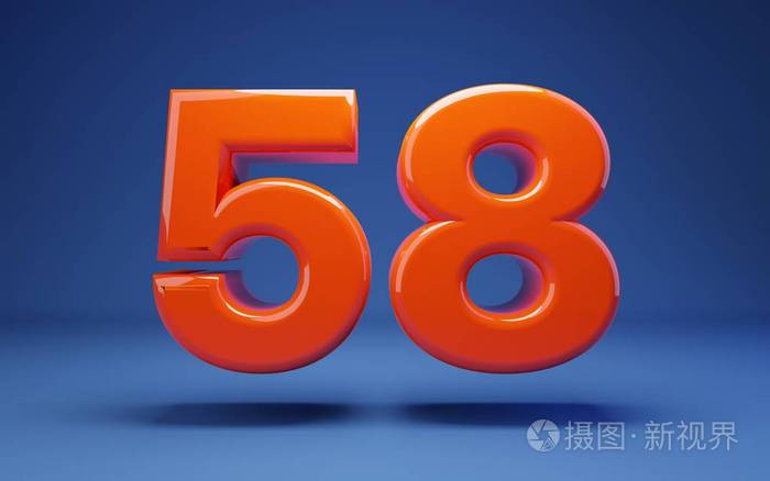 郁郁葱葱的熔岩3d数字58