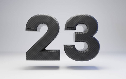 23号黑碳纤维与白色隔离。