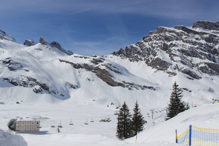 风景 自然 瑞士 冬天 情景 天空 运动 旅行 滑雪