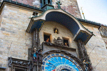捷克共和国布拉格的天文钟。