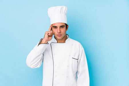 男人 烹饪 面对 肖像 面部 厨房 感情 厨师 手势 沉思