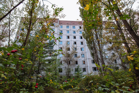 Pripyat Chornobyl区鬼城废弃建筑