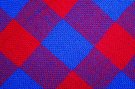 装窗帘红蓝相间的笼装背景照片