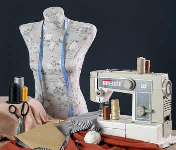 缝纫 演播室 织物 空的 商业 工艺 女裁缝 裁缝 制造业