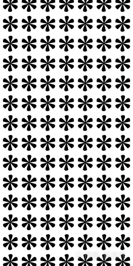 白色背景上的星号图案