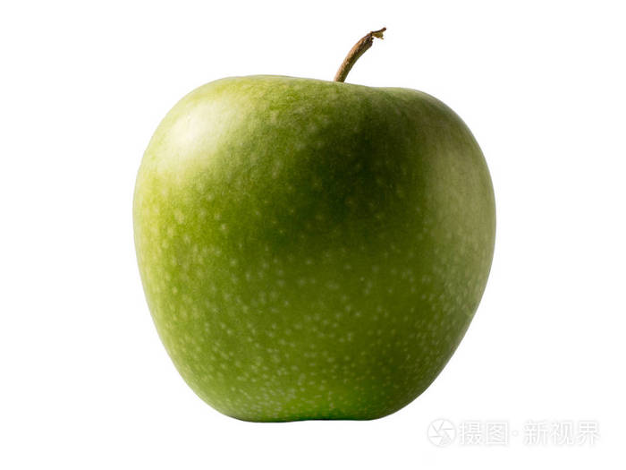 白底孤立的新鲜苹果