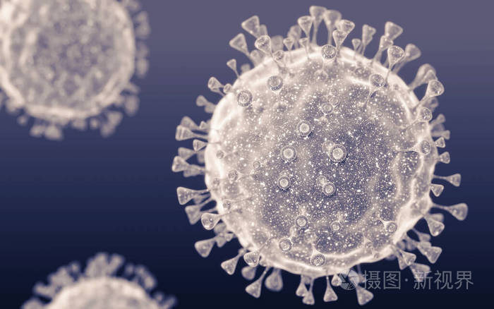 病毒细胞或细菌的特写镜头流感显微镜下的病毒传染病细菌细菌细胞感染