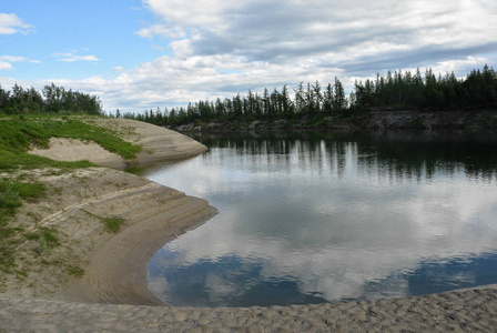 River landscape. 