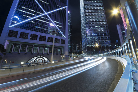 香港市区夜间交通