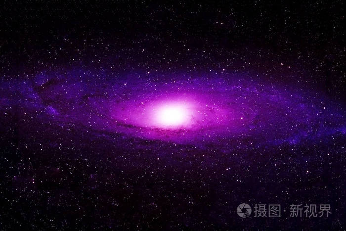 深空紫色的星星和星云这张图片的元素是由美国宇航局提供的
