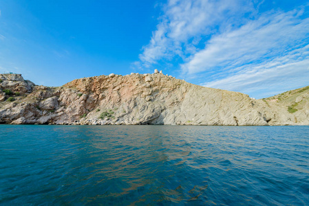 自然 海湾 海景 海岸线 美丽的 旅游业 海的 全景图 旅行