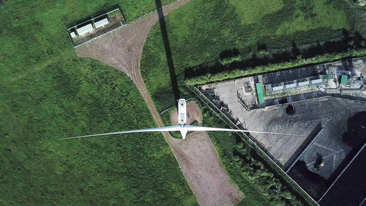 风景 飞行 风车 空气 创新 领域 植物 涡轮 发电机 天线