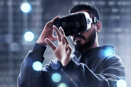 视野 虚拟现实 模拟器 娱乐 技术 男人 计算机 护目镜