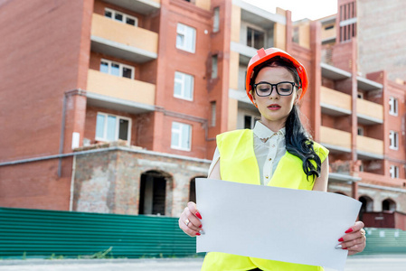 工头 经理 安全 帽子 蓝图 工人 房子 建筑师 职业 工作