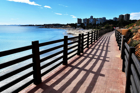  Promenade along the Sea Beach in Spain