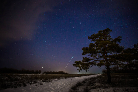 傍晚 冬天 早晨 太阳 天气 月亮 明星 自然 风景 日出