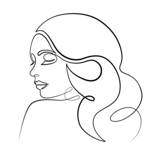 线条美女图片-线条美女素材-线条美女插画-摄图新视界