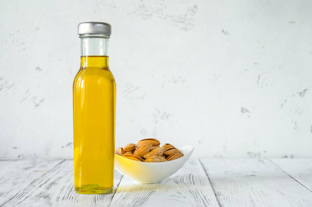 Bottle of almond oil 