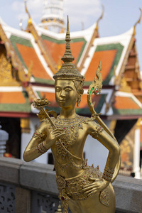 Kinnorn statue  at Wat Phrasrirattana Sasadaram Wat Phra Kaew 