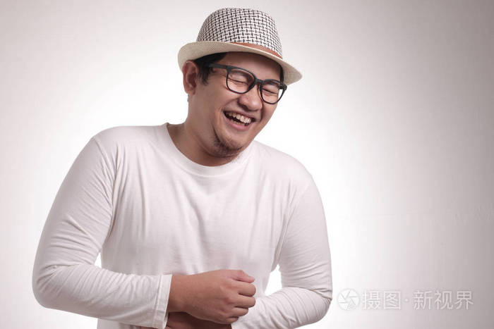 搞笑的亚洲男人
