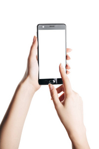 手触式智能手机屏幕隔离白色