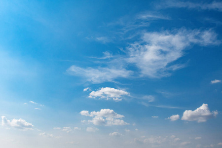 beuatiful blue sky with white cloud background 