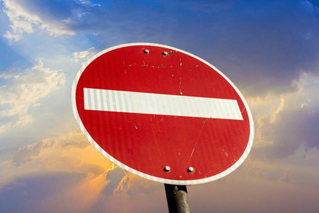 单行道禁止进入图片