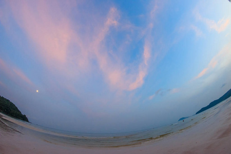 自然 季节 天空 太阳 美丽的 海洋 海滩 夏天 日落 日出