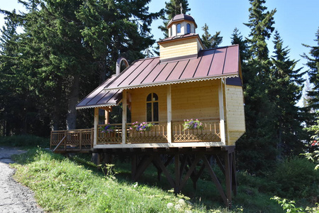 教堂 小教堂 国家 木材 穹顶 纹理 欧洲 乡村 宗教 基督教