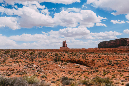 Landscape of West Mitten Butte Monument Valley, Arizona, West US