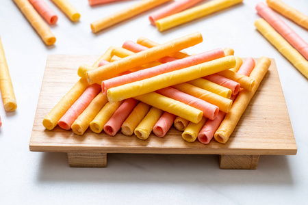 colorful wafer stick roll 