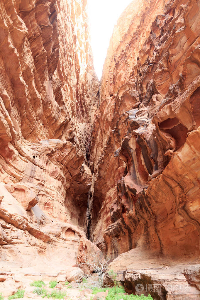 约旦瓦迪朗姆沙漠峡谷