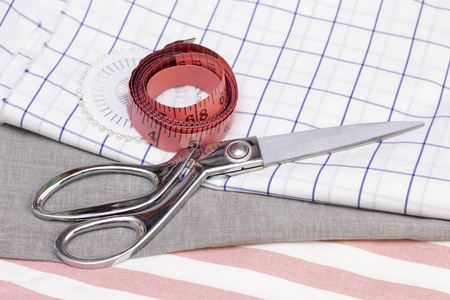 纺织品 测量 骷髅 靛蓝 缝纫 配套元件 服装 桌子 工艺