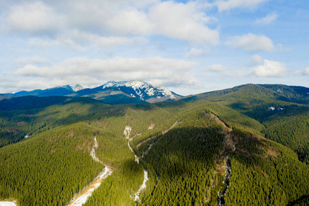 美丽的山泉。地点欧洲乌克兰喀尔巴阡山。美丽世界