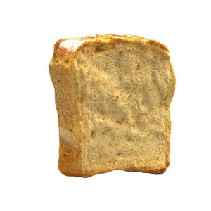 白底白面包白底白面包。隔离。
