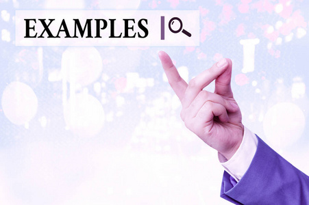 写笔记举例说明.商业照片展示插图示例模型遵循指南解释举例.照片