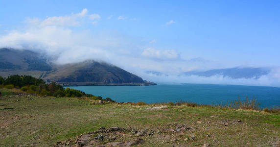 海岸 夏天 自然 黑山 天空 全景图 假期 小山 欧洲 海滩