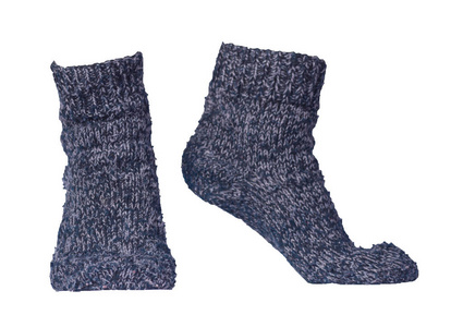  woolen socks isolated on a white background. 